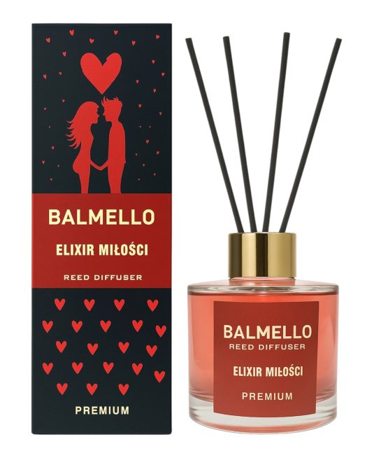 ELIXIR MIŁOŚCI BALMELLO Zapachy do domu patyczki PREMIUM 120 ml