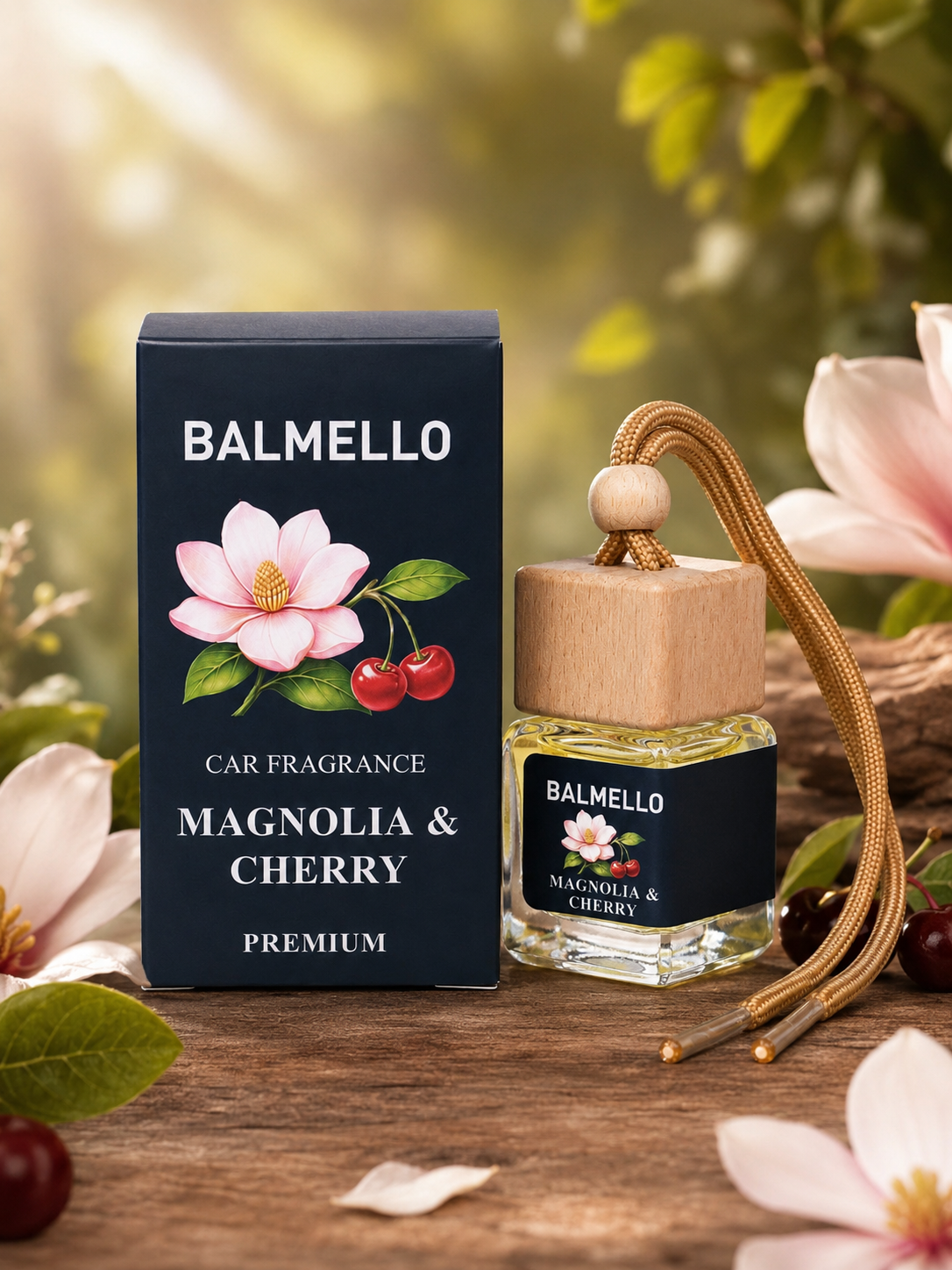 Magnolia & Cherry Premium - zapach do auta BALMELLO 10 ML - obrazek 3